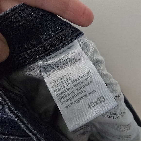 AG Adriano Goldschmied Jeans Mens Tellis Straight Leg Denim 360 Ag-ed Size 40x33 - Picture 7 of 10